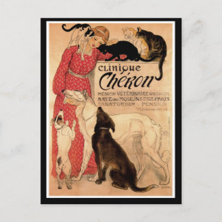 Steinlen's Vintage Clinique Chéron Postcard