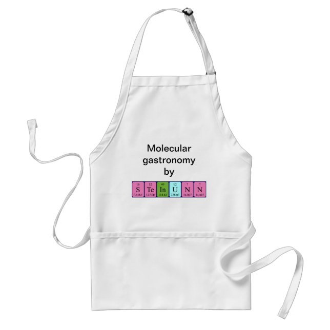 Steinunn periodic table name apron (Front)
