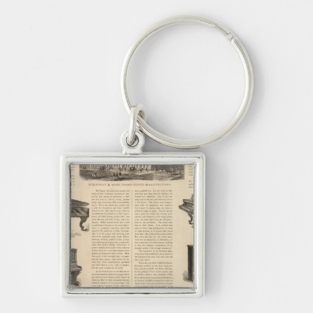 Steinway and Sons, Piano Manufacutrers Keychain (Front)