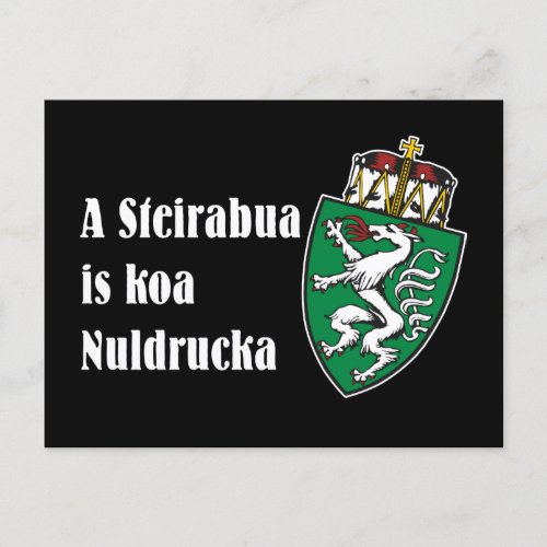 Steirabua is koa Nudlpressa Steiermark Austria Postcard