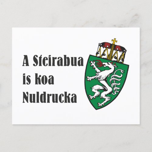 Steirabua is koa Nudlpressa Steiermark Austria Postcard