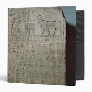 Stela commemorating the burial of the Apis 3 Ring Binder