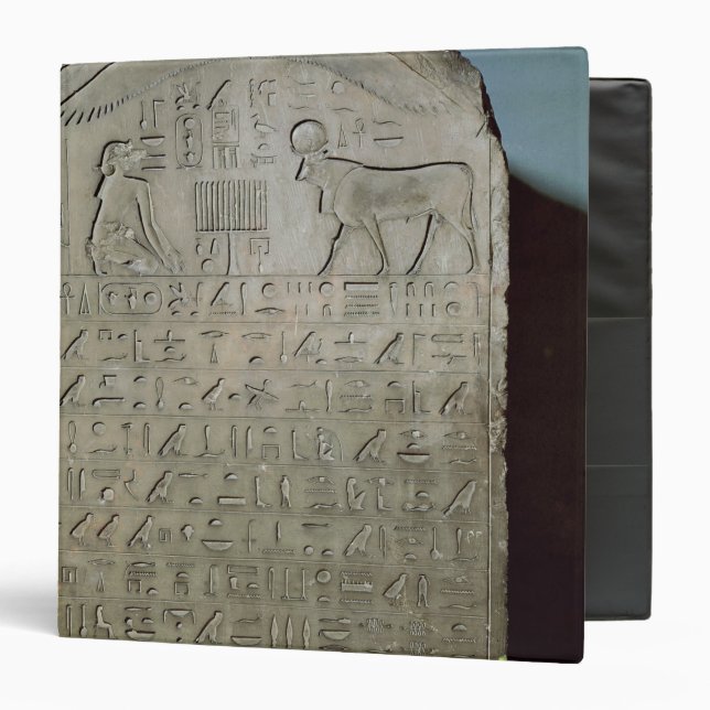 Stela commemorating the burial of the Apis 3 Ring Binder (Front/Inside)