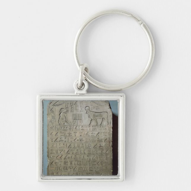 Stela commemorating the burial of the Apis Keychain (Front)