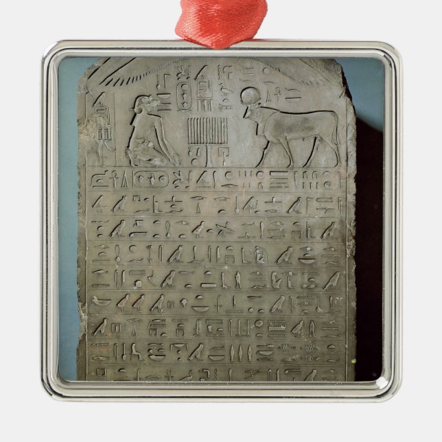 Stela commemorating the burial of the Apis Metal Ornament (Front)