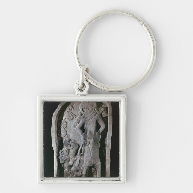 Stela depicting a ball player, from Guatemala Keychain (Front)