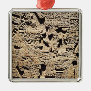 Stela depicting a High Priest and a Woman Metal Ornament