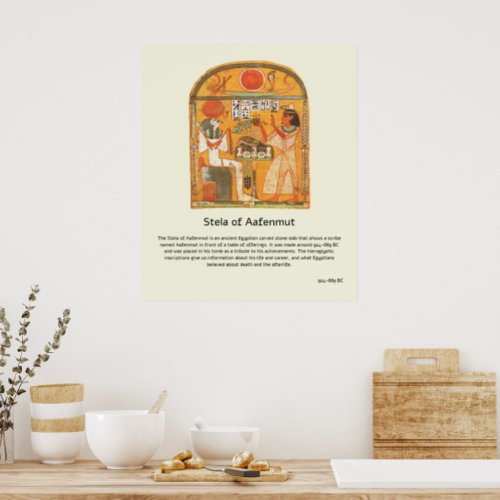 Stela of Aafenmut Poster