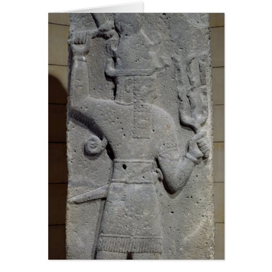 Stela of Teshub, Syrian storm god Cards (Front)