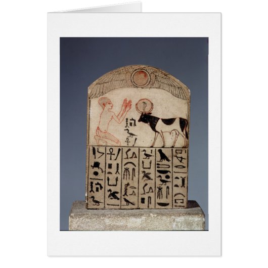 Stela to the Apis bull (painted limestone) Cards (Front)