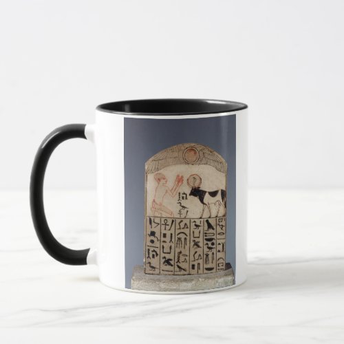 Stela to the Apis bull painted limestone Mug