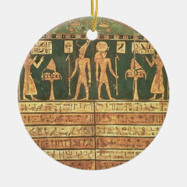 Stele of Horsiese, Late Period (painted wood) Ceramic Ornament (Front)