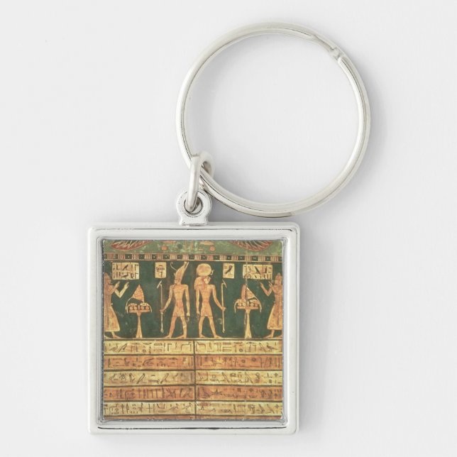 Stele of Horsiese, Late Period (painted wood) Keychain (Front)