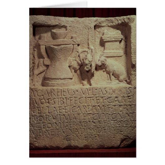 Stele of the miller Marcus Careius Asisa (Front)