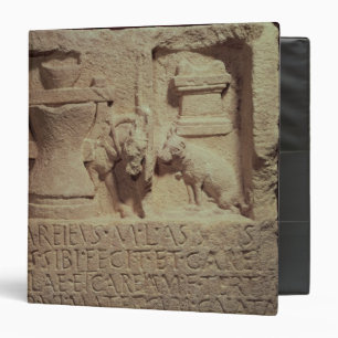 Stele of the miller Marcus Careius Asisa 3 Ring Binder
