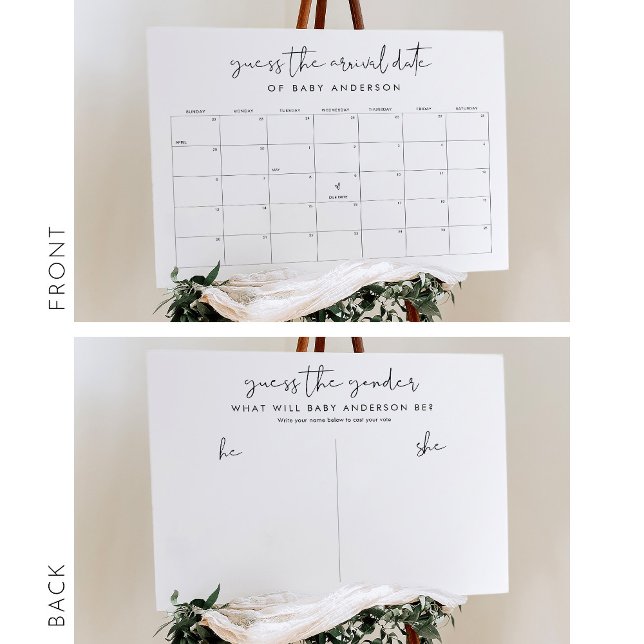 STELLA - 2 GAMES! Guess the Arrival Date & Gender Foam Board (Creator Uploaded)