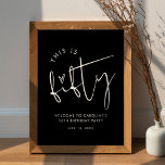 STELLA 50th Birthday Party Welcome Poster<br><div class="desc">Discover the captivating allure of our Stella Collection, meticulously crafted to infuse your baby shower with an air of modern minimalism and a touch of edgy sophistication. Designed to seamlessly blend bohemian charm with timeless elegance, this versatile collection guarantees to elevate the aesthetics of any style baby shower, transforming your...</div>