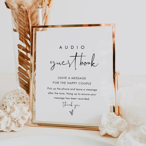 STELLA Audio Guest Book Wedding Sign