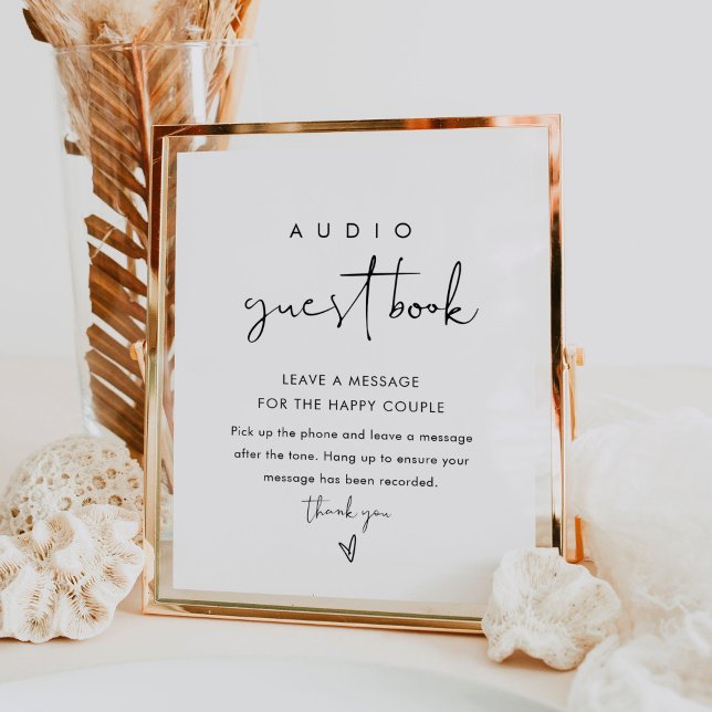 STELLA Audio Guest Book Wedding Sign (Creator Uploaded)
