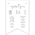 STELLA Baby First Year Monthly Photo Banner