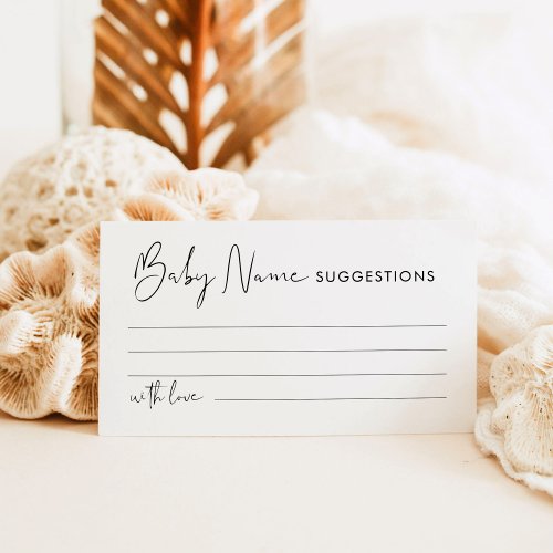 STELLA Baby Name Ideas Suggestions Card