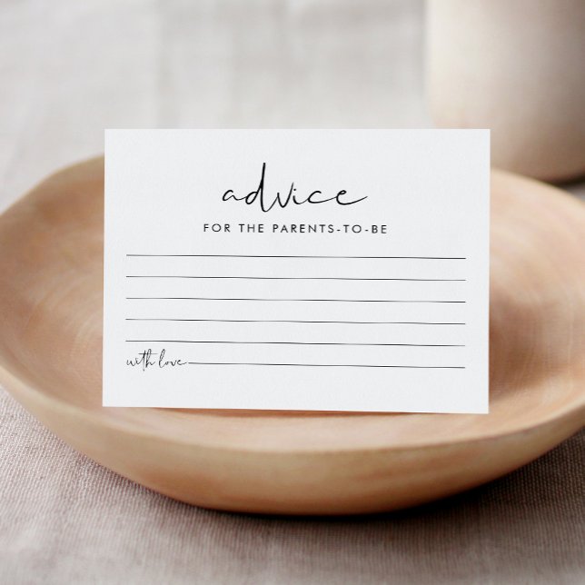 STELLA Baby Shower Advice Card (Creator Uploaded)