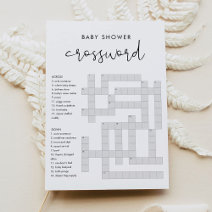 Custom Sip And Solve Wedding Crossword Invitation