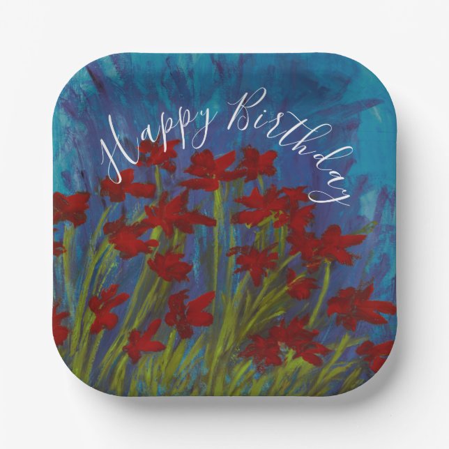 Stella Balloons Paper Plates (Front)