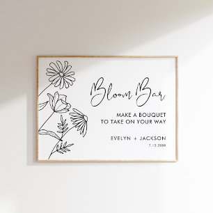 STELLA Bloom Bar, Flower Bar, DIY Bouquet Poster