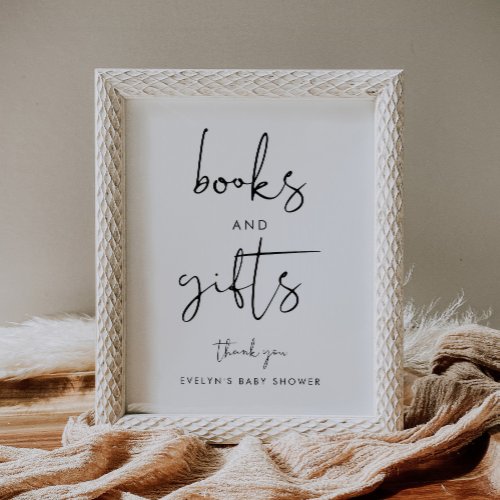 STELLA Books And Gifts Baby Shower Sign