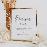 STELLA Burger Bar Wedding Sign