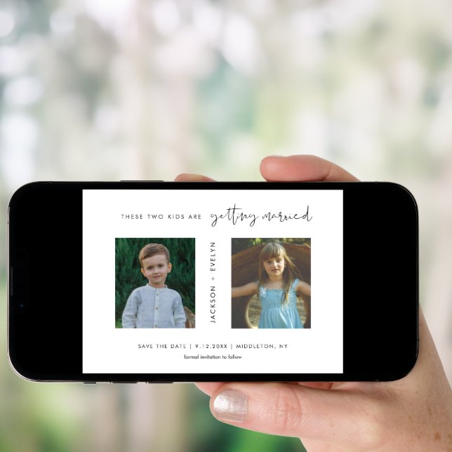 STELLA Childhood Photo Save the Date Announcement (Front Digital)
