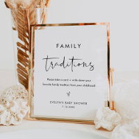 STELLA Family Traditions Baby Shower Sign