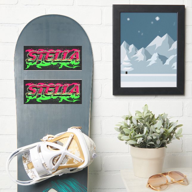 Stella First Name Graffiti Sticker | Zazzle