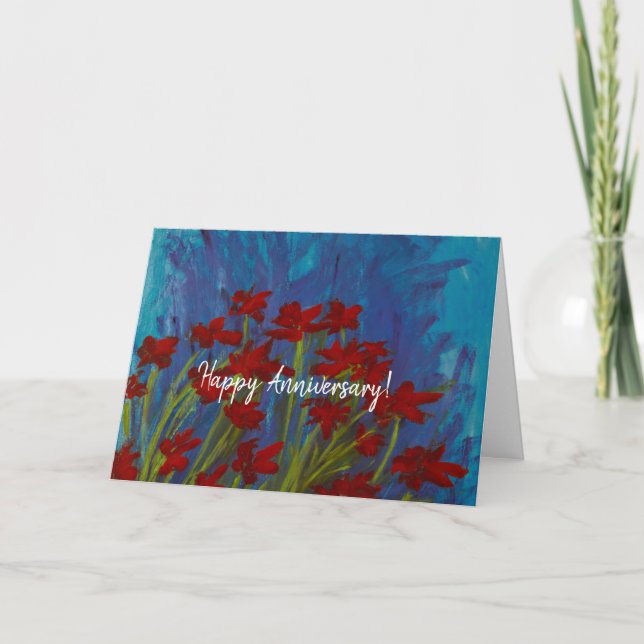 Stella Happy Anniversary Blank Card (Front)