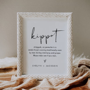 STELLA Kippot Kippah Yarmulke Wedding Sign
