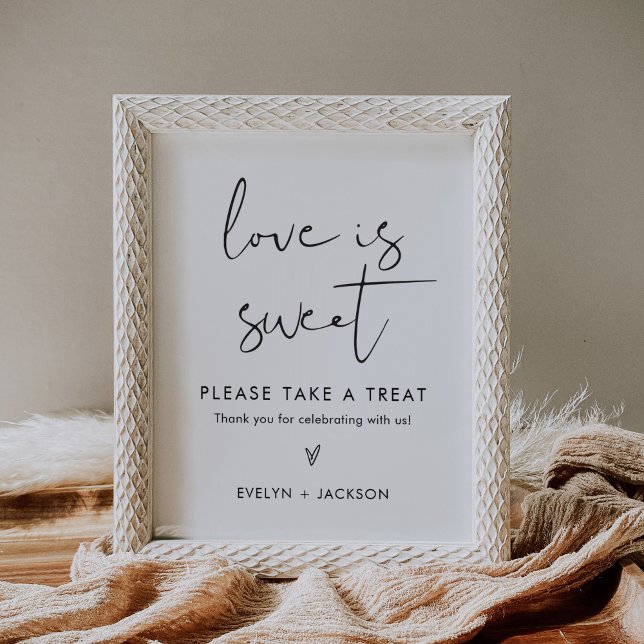 STELLA Love is Sweet Wedding Favors Sign (Creator Uploaded)