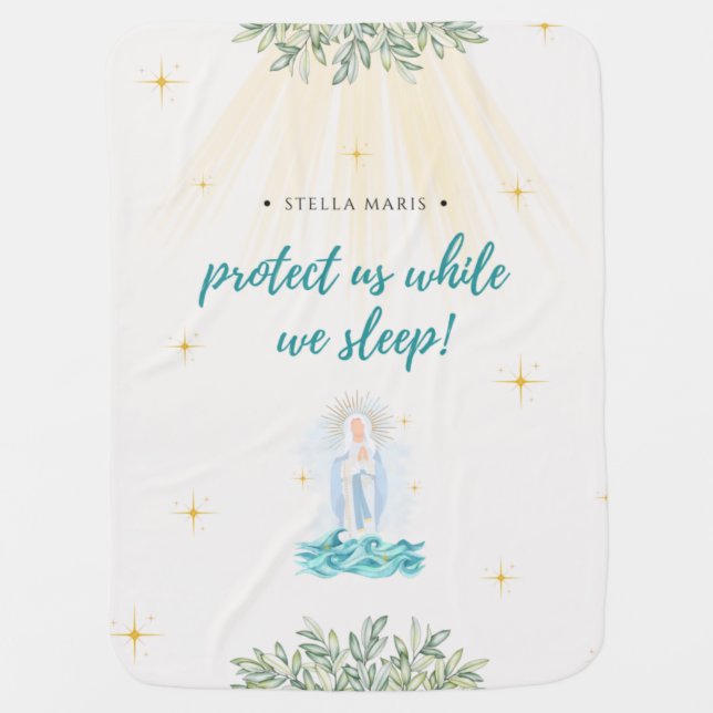 Stella Maris Baby Blanket (Front)