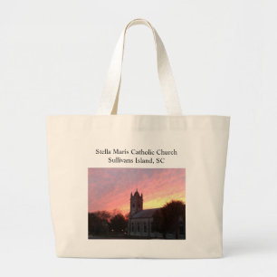Stella Maris Catholic Church Large Tote Bag