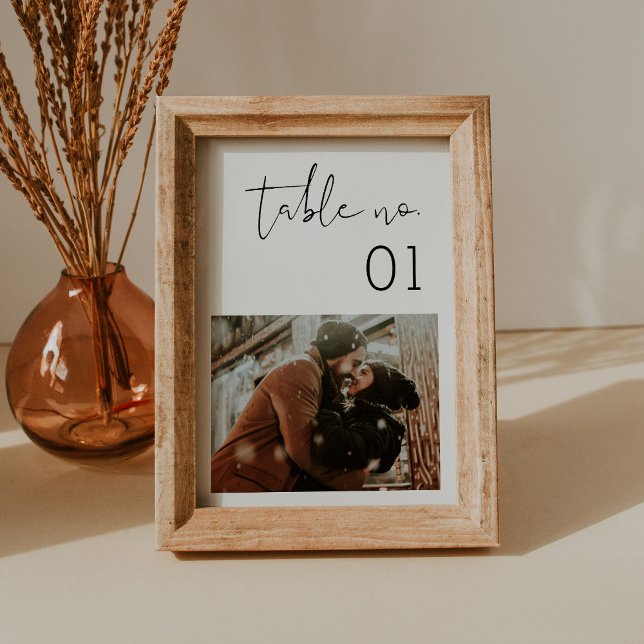 STELLA Minimalist Photo Table Number 5x7 (Creator Uploaded)
