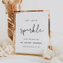 STELLA Minimalist Wedding Sparkler Send Off Sign