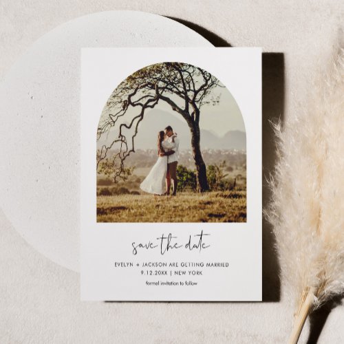 STELLA Modern Edgy Arch Photo Save The Date