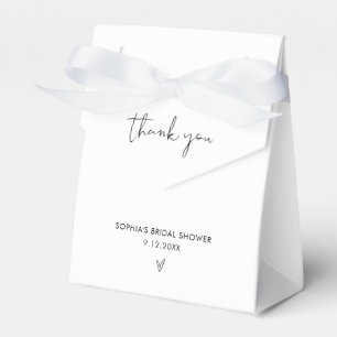 STELLA Modern Minimalist Bridal Shower Favor Boxes
