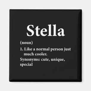 Stella Name Definition Funny D  Magnet