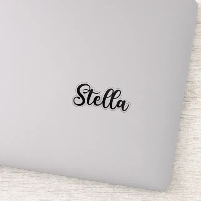 Stella Name - Handwritten Calligraphy Sticker | Zazzle