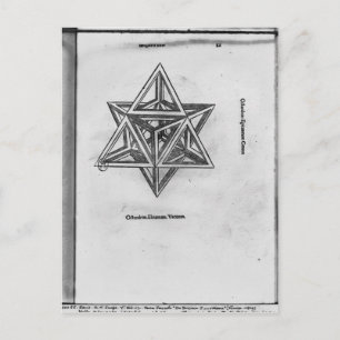 Stella octangula, from 'De Divina Proportione' Postcard