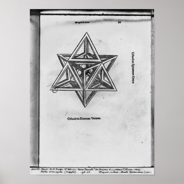 Stella octangula, from 'De Divina Proportione' Poster (Front)