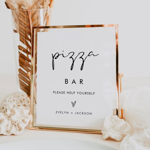 STELLA Pizza Bar Wedding Sign
