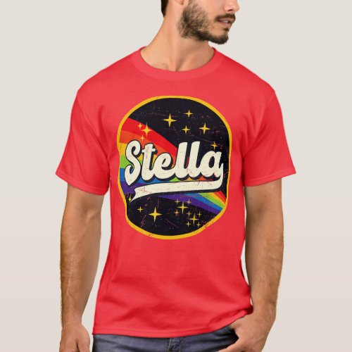 Stella Rainbow In Space Vintage GrungeStyle T_Shirt