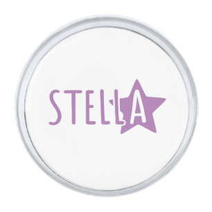 Stella Silver Finish Lapel Pin